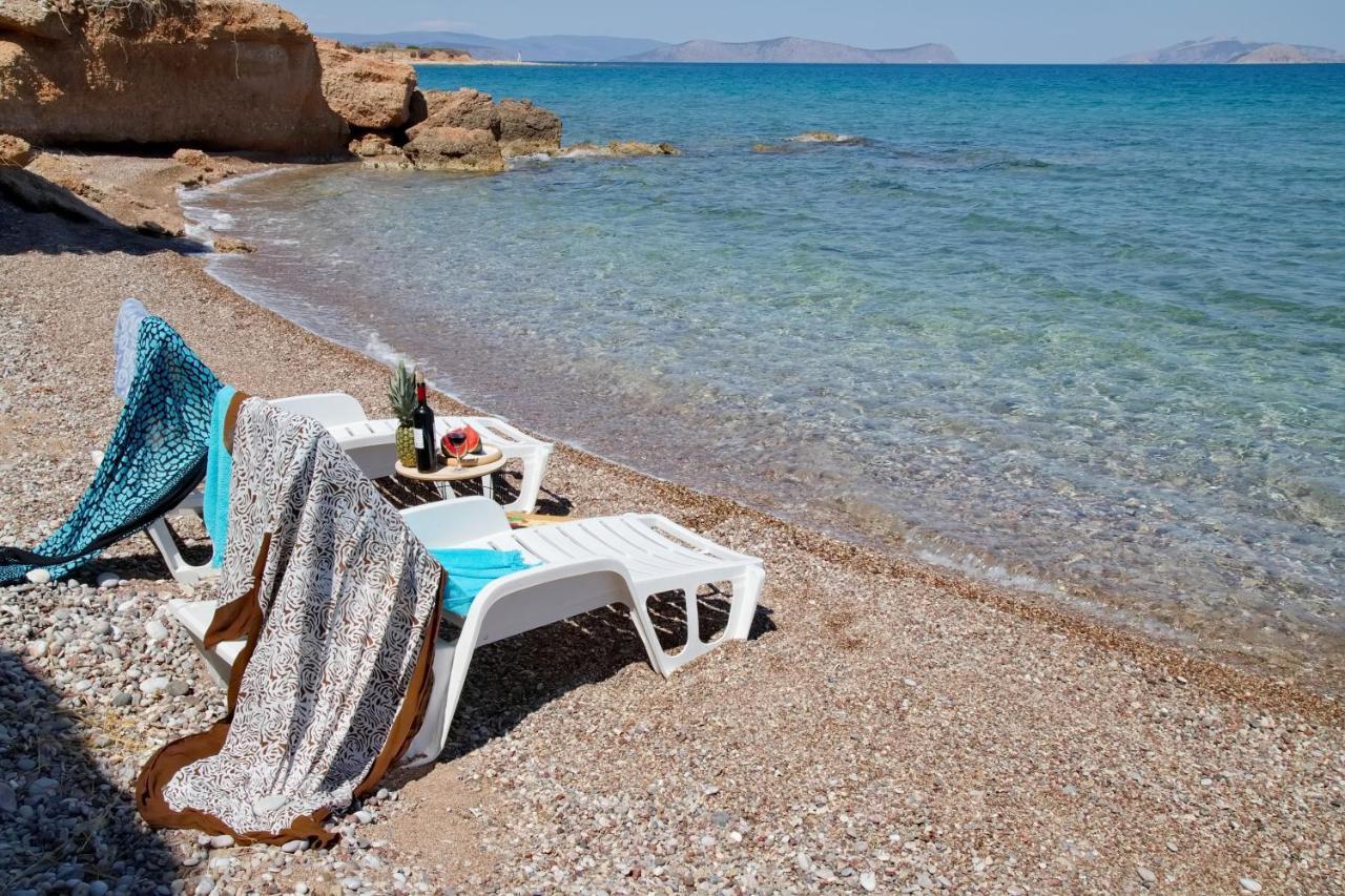 Aroura Homes 4Br Beachfront Villa Spetses Town ภายนอก รูปภาพ
